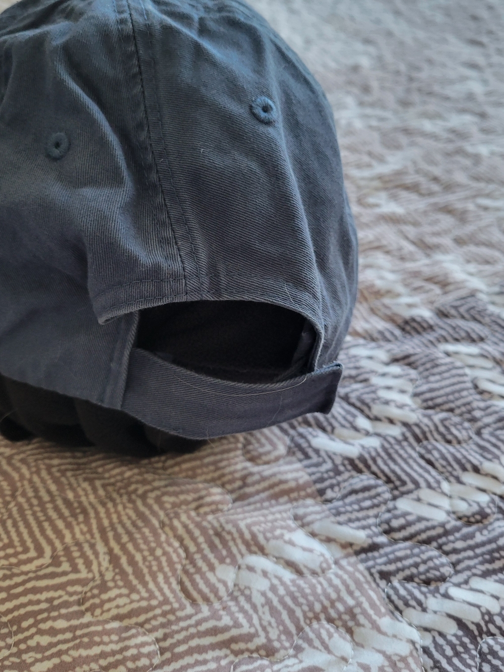 Embroidered Navy Cap with Orange OTF Accent - Picture 2 of 4
